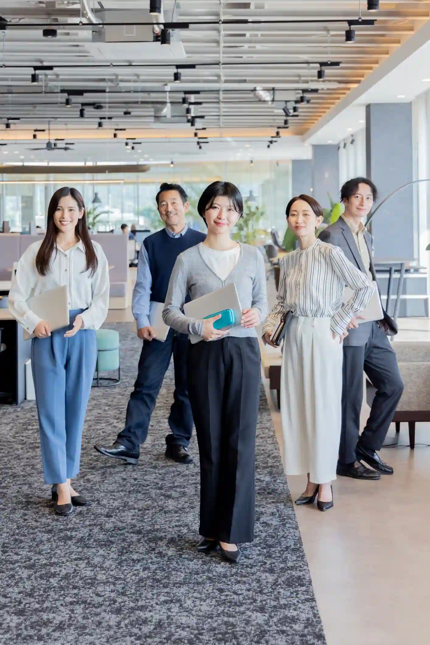 Group of Asian people working in a designer's office